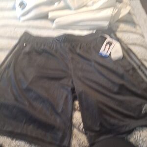 adidas Black Men's Athletic Shorts with Subtle Stripe Detail